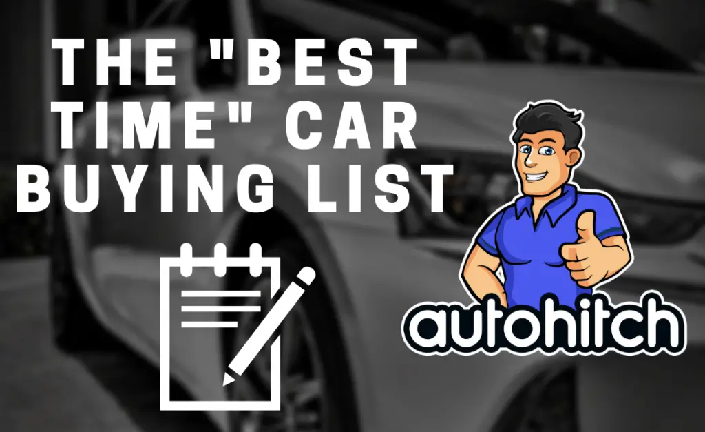 The Best Time Car Buying List