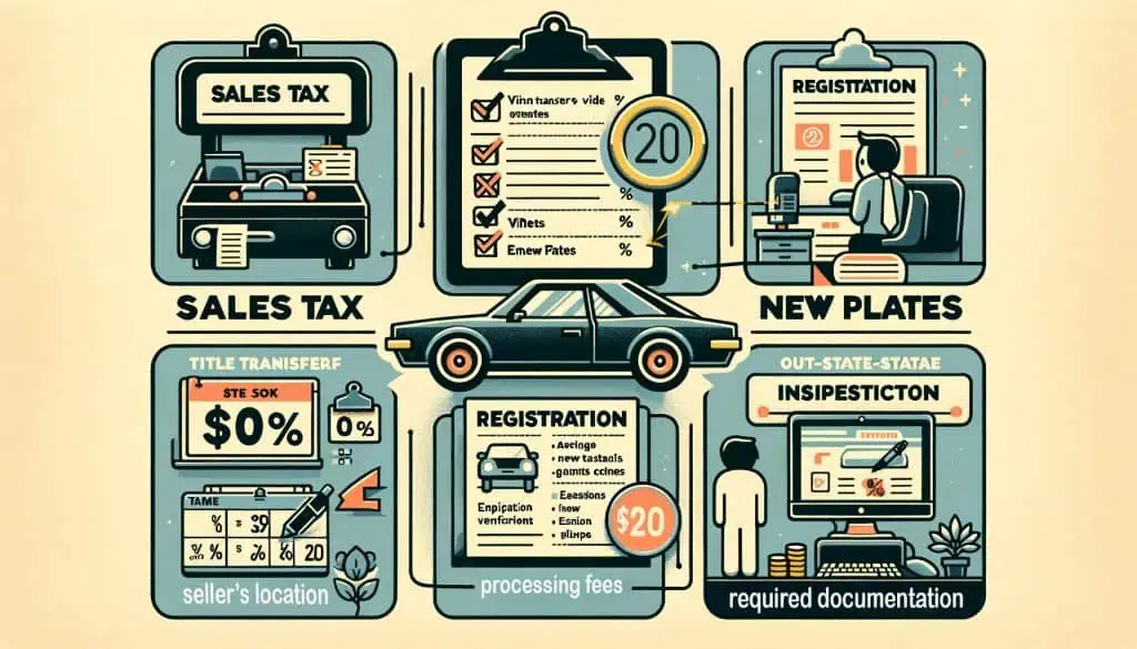 Registration Taxes Fees For Out Of State Purchases