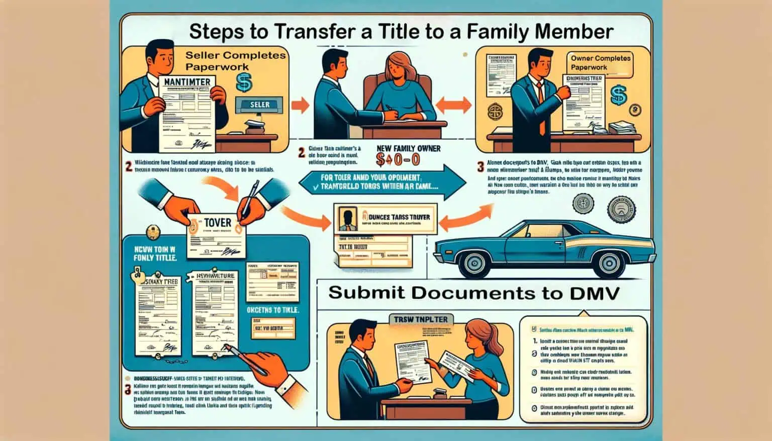 How To Transfer A Car Title To A Family Member [2024]