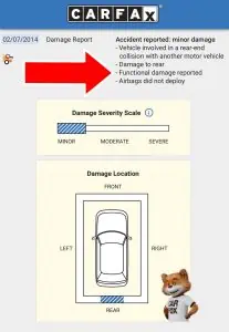 carfax functional damage reported