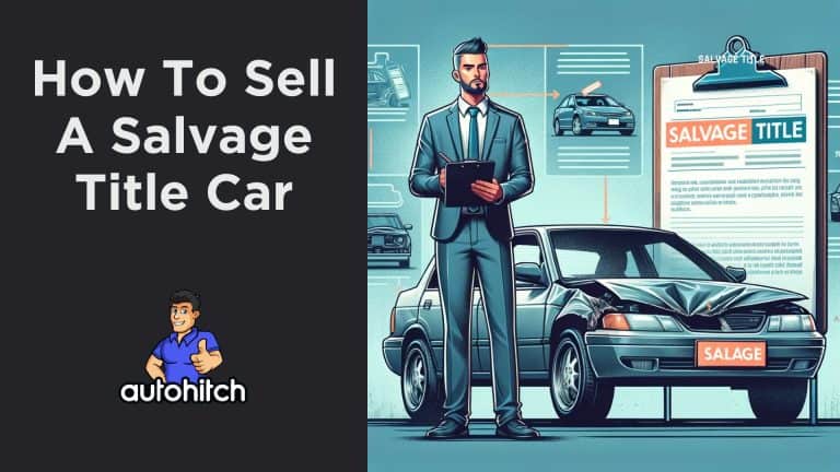 how to sell a car with a salvage title