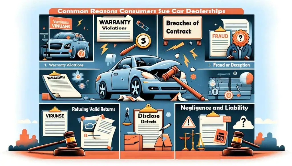 Common Reasons Consumers Sue Car Dealership