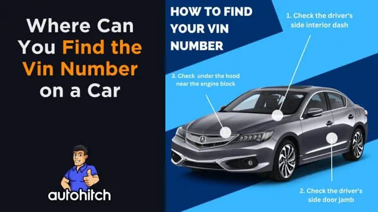 Where Can You Find the Vin Number on a Car