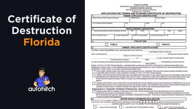 Certificate of Destruction Florida
