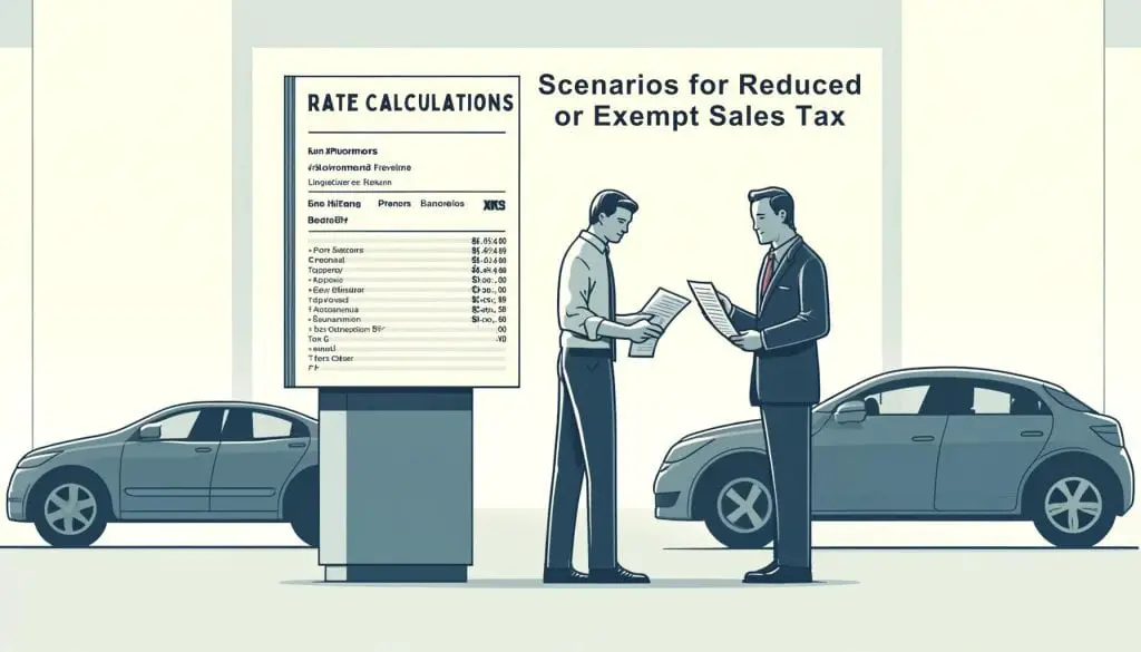 Scenarios for Reduced or Exempt Sales Tax