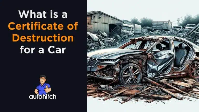 What is a Certificate of Destruction for a Car