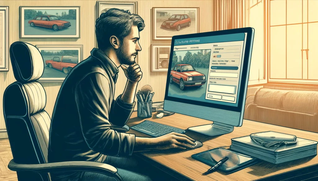creating a listing to sell your car privately